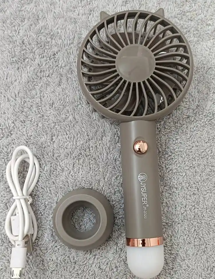 Jysuper 2320 model mini Rechargble fan with led light
