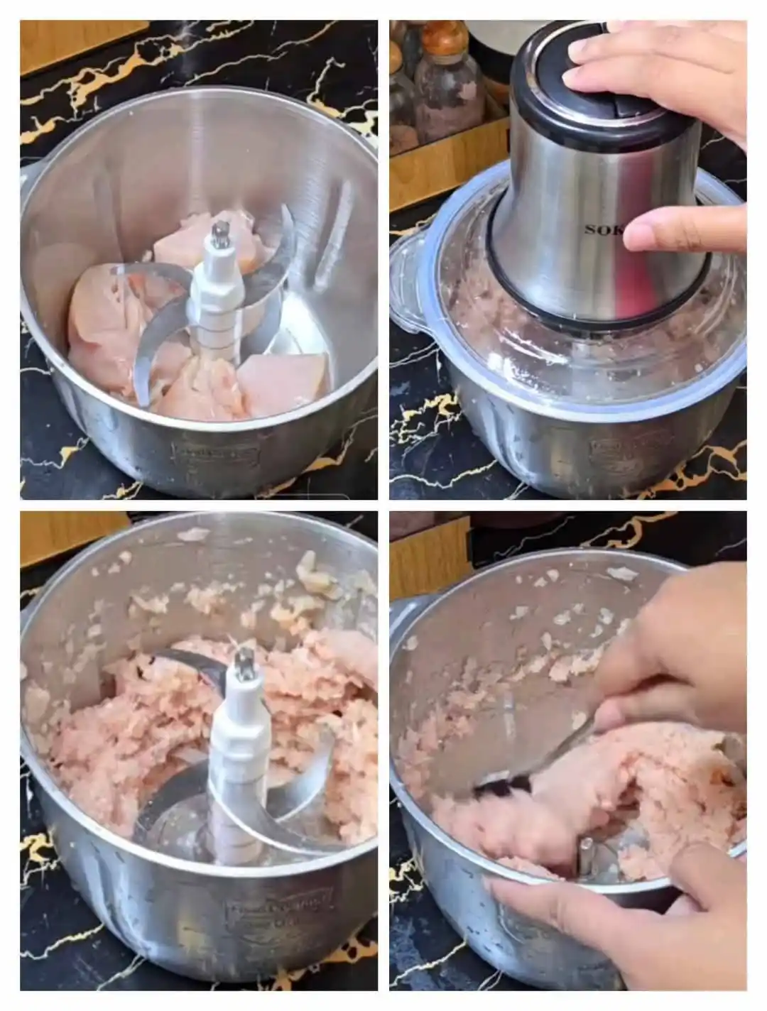 Sokany 800watt meat Grinder and blender (model-7005A)3.Lt