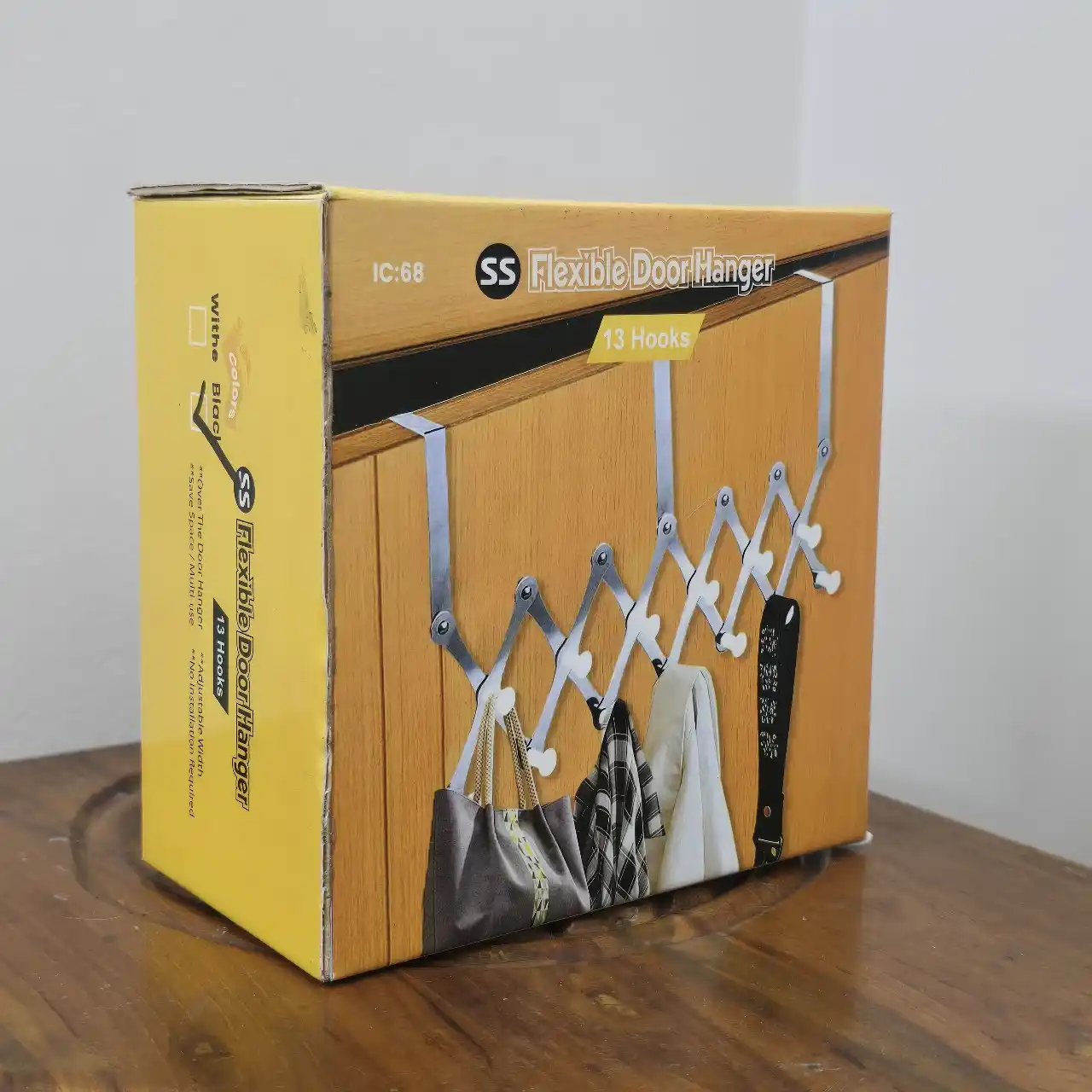 13 hooks portable ss door hanger