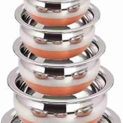 Jindal band 7 pcs Handi Set.Stainless Steel